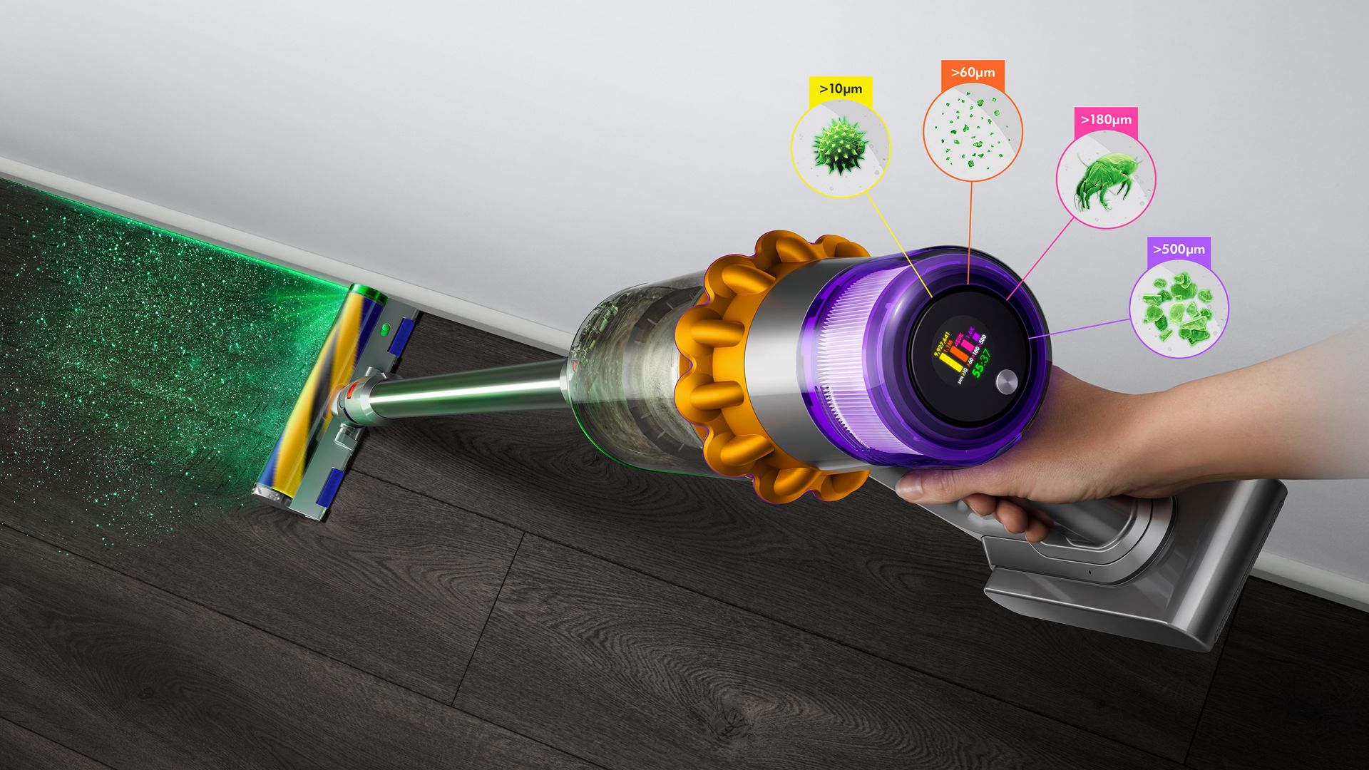 dyson v15 detect absolute steelstofzuiger